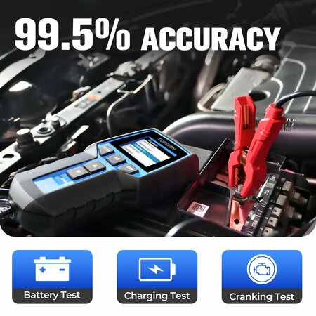 Topdon Battery, Charging System, and Cranking System Analyzer BT200